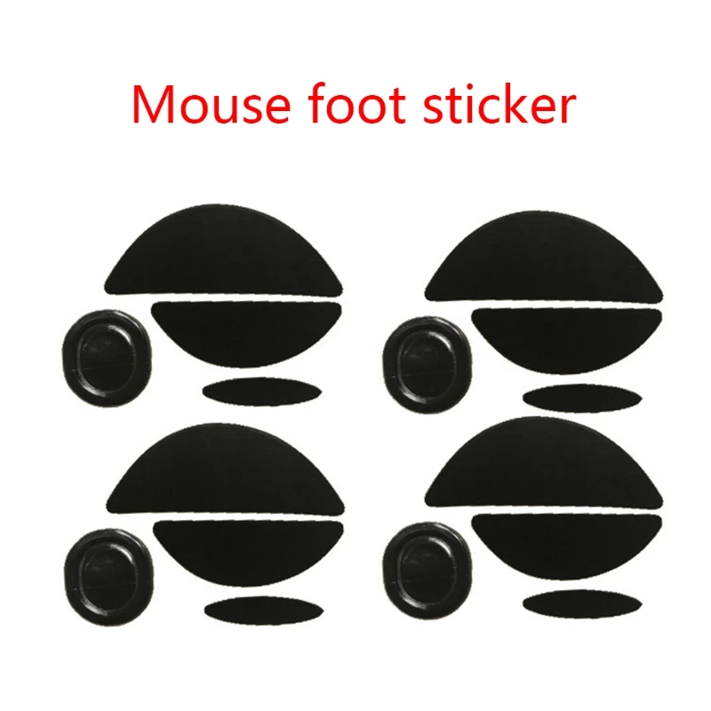 1Set Mouse Skates Feet Pad Mouse Feet Sticker for MX518 Mouse Rounded Curved Edges Mice Feet