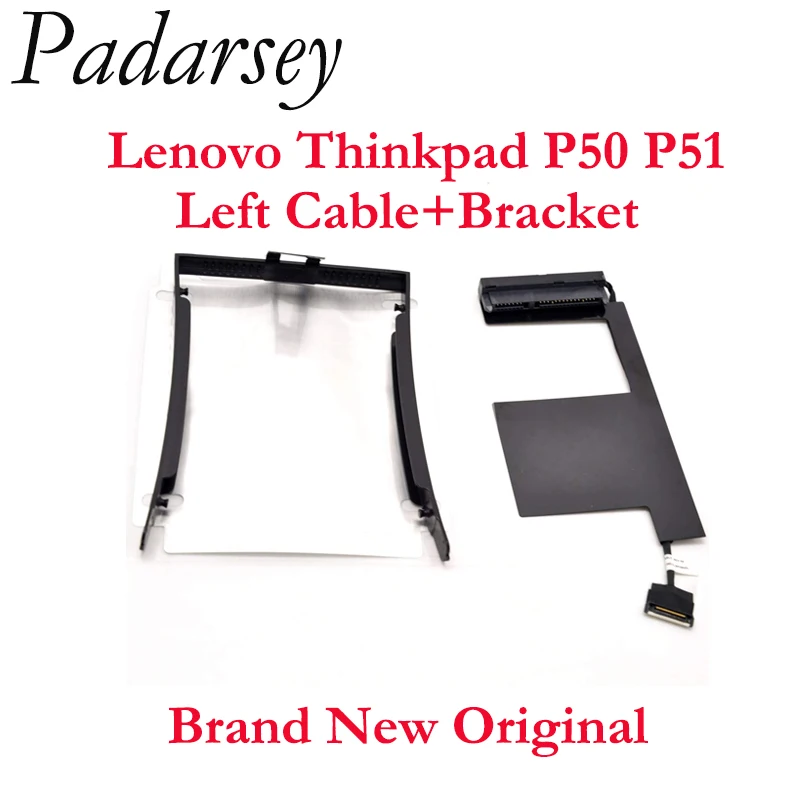 Pardarsey Marke Neue Links Festplatte Kabel SATA Stecker w/2,5 HDD Caddy Fach Bracket Ersatz für Lenovo Thinkpad p50 P51