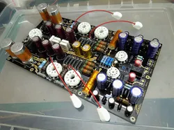 DIY kit HiFi Audiophile Hi-End Stereo 12AU7 Vacuum Tube Amplifier Headphone Amp PCB Board