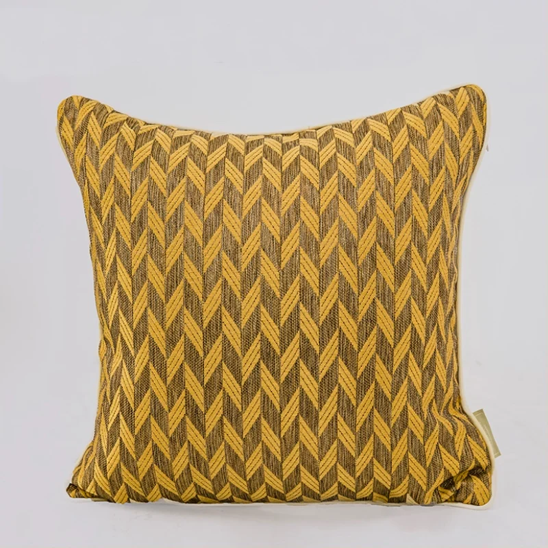 2022 American Style Loft Urban Sofa Cushion Cover Decorative Pillow Case Modern Luxury Gold Geometric Square Cushion