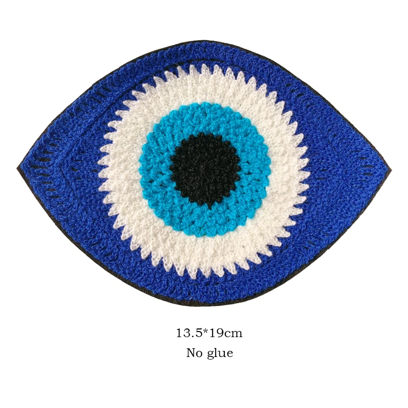 Wholesale patches Badges Eye Embroidery patch Towel Embroidery BadgeS Clothing Accessories Sewing Supplies Iron on patches