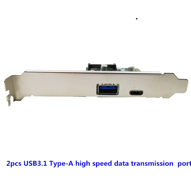 Pci-e pciexpressからusb 3.1 gen 2 (10 gbps) タイプaタイプc拡張カード (windows 7/8/8/1/10用)