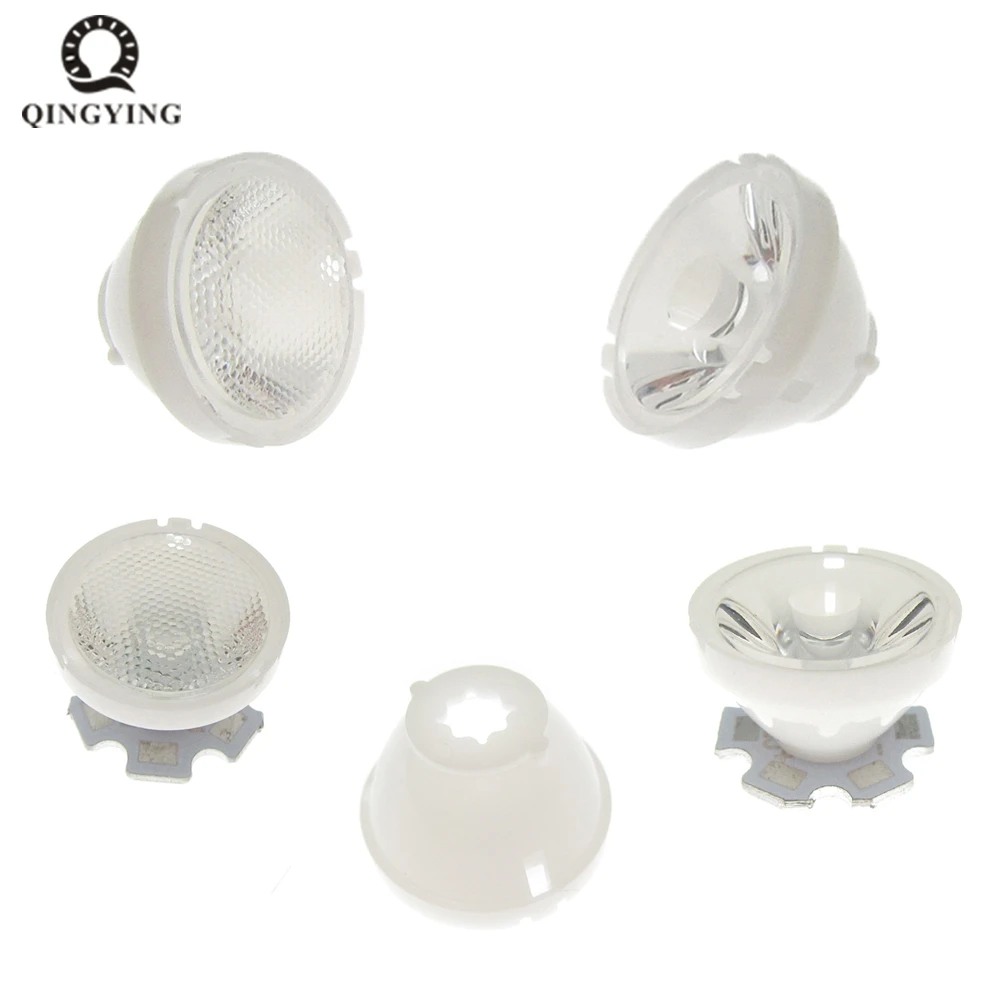

3535 LED Lens With White Holder 21mm*13mm 8 25 30 45 60 90 degree Lenses Reflector Collimator