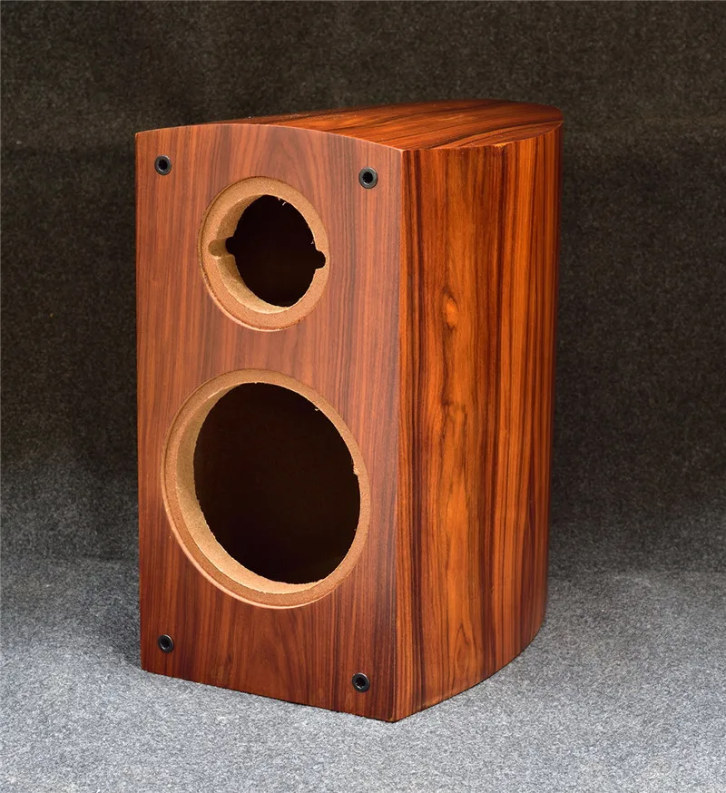 K-003เอวกลองรูปร่าง6.5นิ้ว Bookshelf Speaker Empty ตู้เอวกลอง Rosewood Veneer ลำโพงที่เหมาะสม Sounddesign