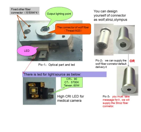led endoscope lighting source module input full Voltage AC110-220v.High CRI90 LED controller konb and led display-SN1067H