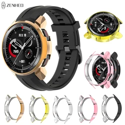 Electroplated PC Protective Case For Huawei Honor Watch GS Pro Hollow Protector Shell Frame Bumper