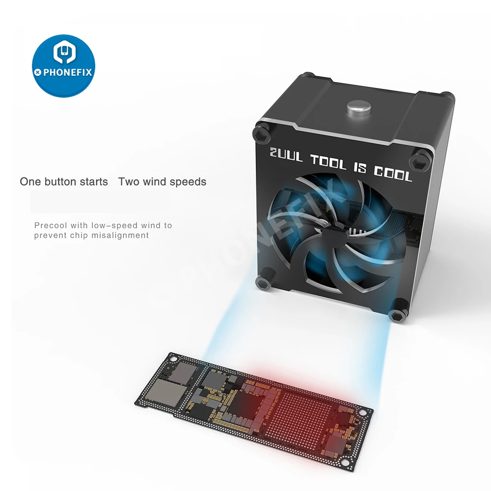 OSS พัดลมระบายความร้อน2UUL Mini ไอเสียพัดลม5V ประเภท-C USB แหล่งจ่ายไฟโทรศัพท์เมนบอร์ดซ่อมเชื่อม cooling Air Ejector พัดลม