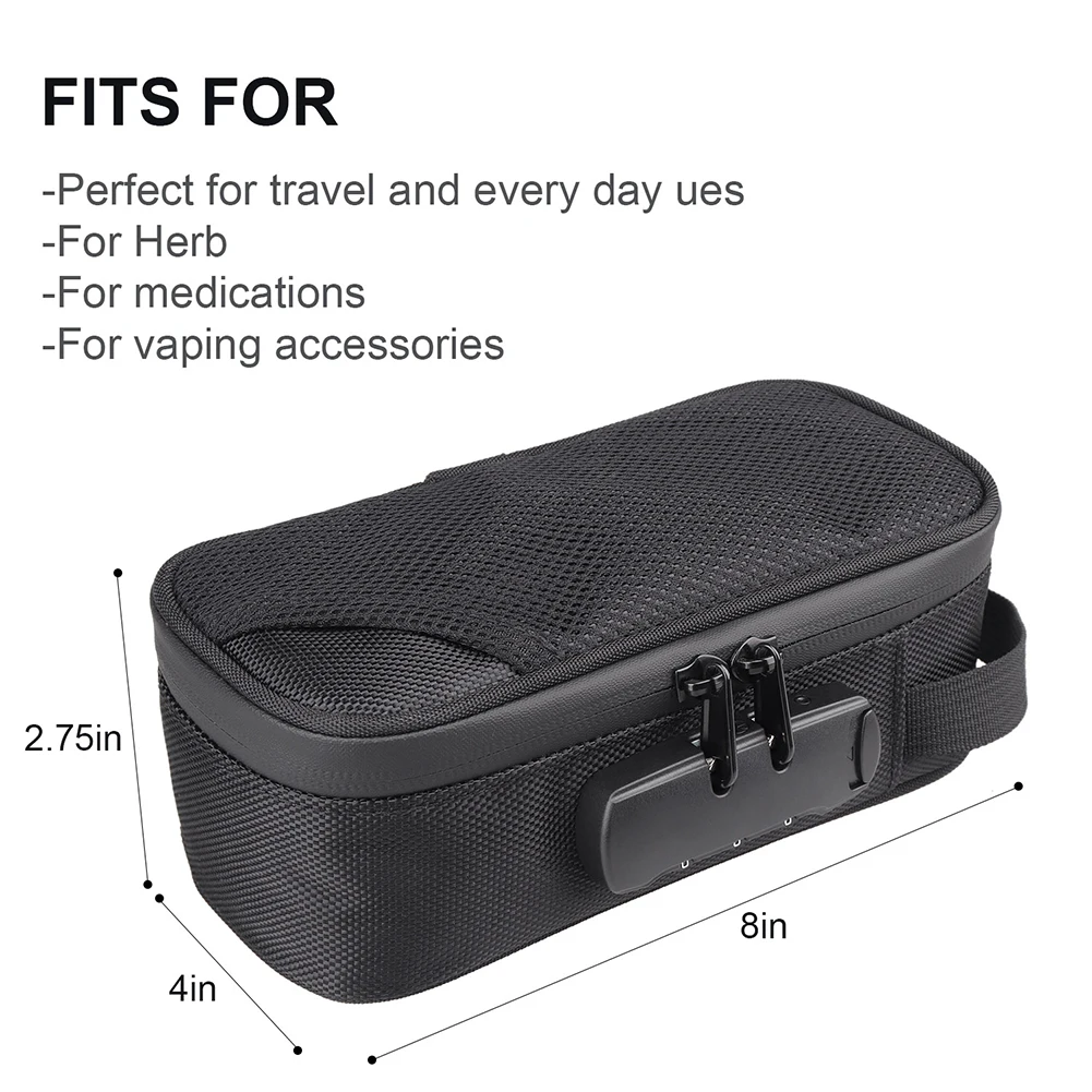 Smell Proof Bag With Lock Odorless Stash Storage Case Smoking Accessories Set Container Anti-odor Medicine Bag For Home Travel