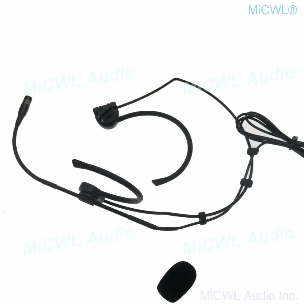 CS90 Zwart Cardioid Headset Microfoon 3.5mm Slot voor Draadloze BeltPack Zender PC Karaoke Podium Zingen Studio Opname