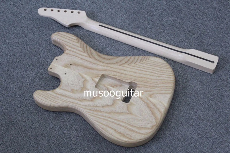 New brand project electric guitar kit with ASH body by CNC