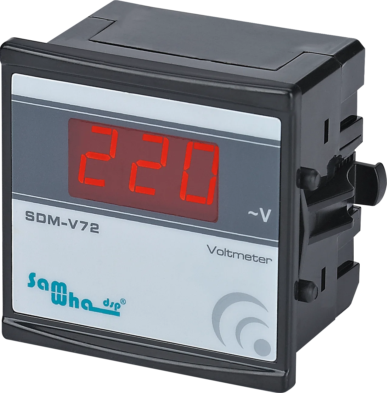 Samwha-Dsp SDM-V Digital Voltmeter, Slim Compact, LED Panel Meter