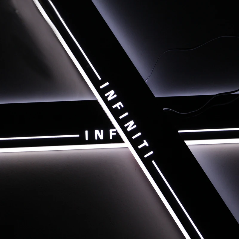 12V Customized LED Door Sill Lights For Infiniti QX80 2013 -2016 2017 2018  Pedal Board Pathway Welcome Car Scuff Plate Light