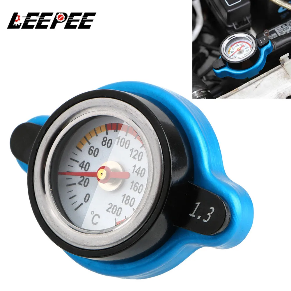 0.9/1.1/1.3 Bar Car Water Tank Temp Meter Pressure Balance Thermo Radiator Cap Temperature Gauge Tank Cover Auto Accessories