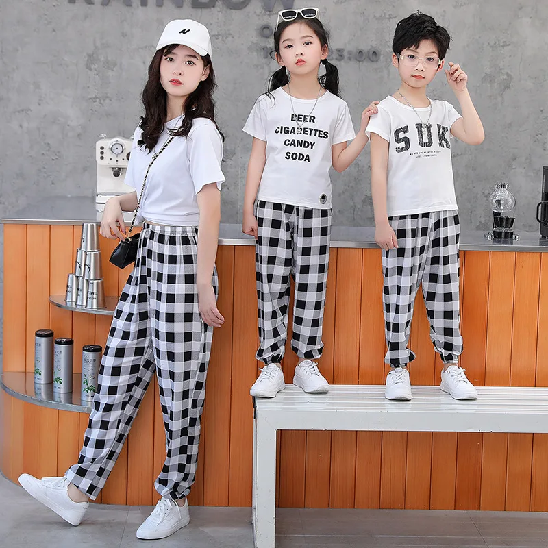 Summer new children's beach anti-mosquito pants children's family wear leisure loose-fitting parent-child bloomers