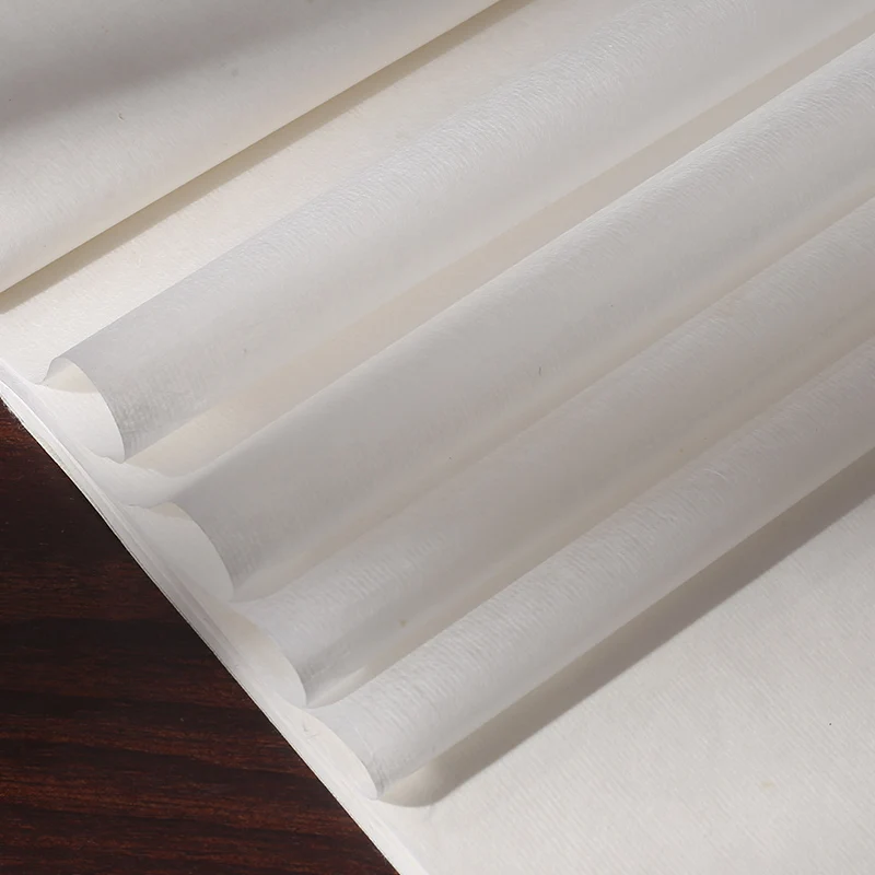 

10pcs 69*138cm Meticulous Painting Calligraphy Fiber Rice Paper Ultra-thin Ripe Xuan Paper for Copy Rubbing Yan Pi Xuan Zhi