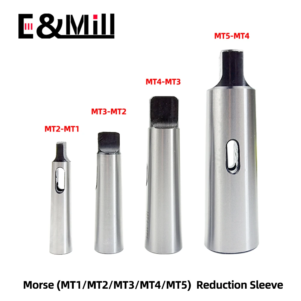 Minderer Hülse MT1 MT2 MT3 MT4 MT5 MT6 Flache Schwanz Morse Drill Hülse Verjüngt Schaft Bohrer Nahen Sleeve Fräsen Drehmaschine morse Hülse