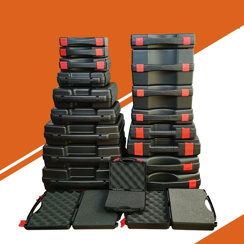 Valigia per cassetta degli attrezzi professionale con Spong custodie Complete per cassetta degli attrezzi custodia per attrezzi in plastica portatile strumento per attrezzature di sicurezza