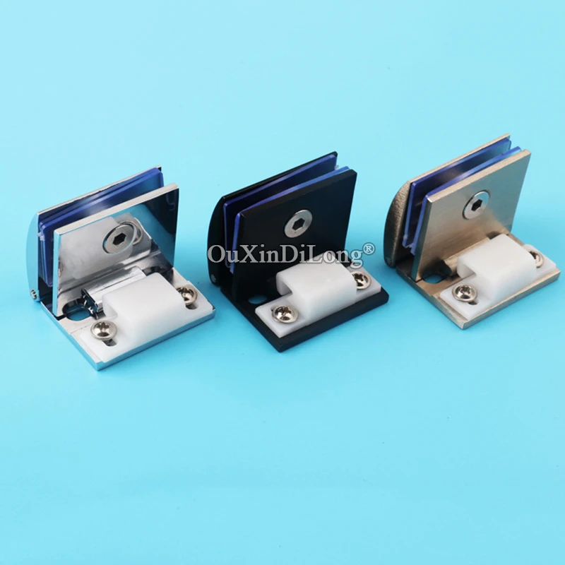 BRAND NEW 10PCS Glass Cabinet Hinges Shopping Mall Jewelry Display Cabinet Door Hinges for 6~8mm Glass Clamps