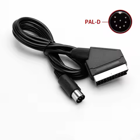 V-PIN Euro RGB Scart Cable For SEGA GENESIS 1 for mega drive 1