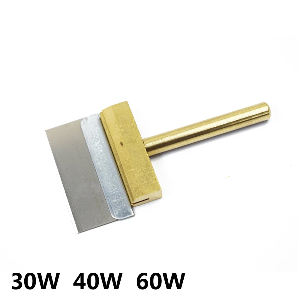 Puntas de soldador en T, punta de soldadura con prensa en caliente gratuita, 30W, 40W, 60W, para reparación de Cable flexible de pantalla LCD, 1