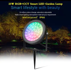 2100LM 25 Вт RGB CCT Smart Открытый Светодиодный светильник ландшафтный светильник для сада AC 220V Wi-Fi/с помощью приложения на телефоне/2,4 ГГц пульт дистанционного управления/Alexa Голосовое управление Управление