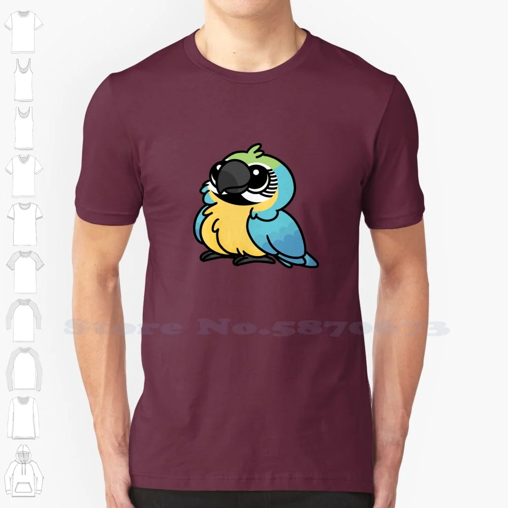 Blue And Gold Macaw ( Googly-Eyed ) Summer Funny T Shirt For Men Women Blue And Gold Macaw Blue And Gold B G Macaw B G Bg Macaw