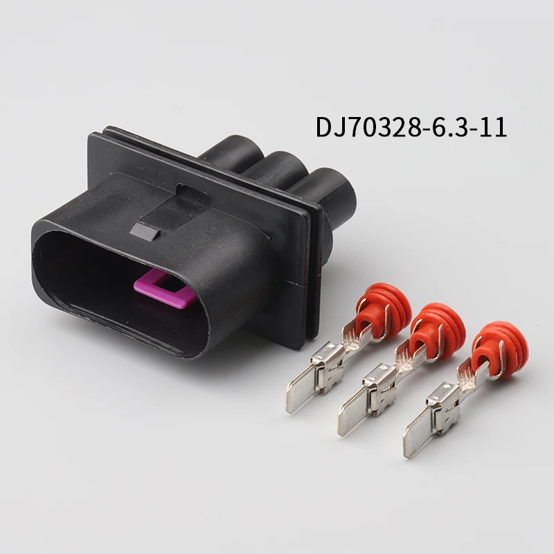 5sets 3P 5sets Dj70328-6.3-11/21 electronic fan radiator plug 1j0906443 1j0906233