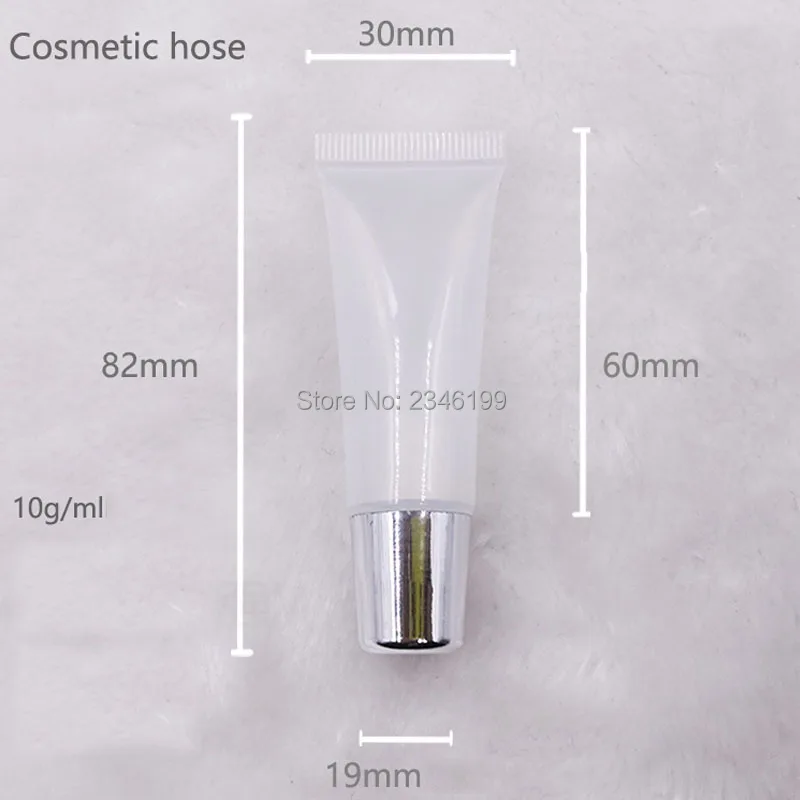 Circle Lip Gloss Squeeze Tubes Empty Cosmetic Tubes 15 ml 10 ml 20ml 50 Pieces Custom Lip Gloss Squeeze Tubes