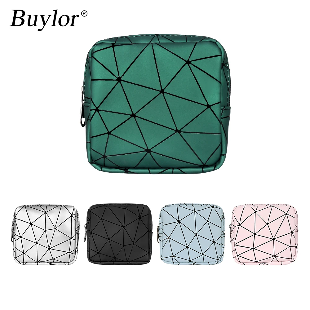 Buylor Cosmetic Bag Case Makeup Bag Tampon Storage Bag Sanitary Pad Handbags Napkin Key Cosmetic Bags Organizer Women Organizer