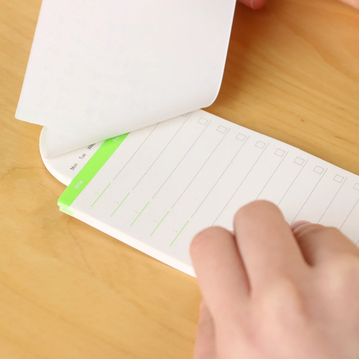 SKYSONIC Self-Adhesive Sticky Memo Note Chink List Daily Monthy Weekly Planner Notepad Notebook Kawaii Stationery Supplies image 4