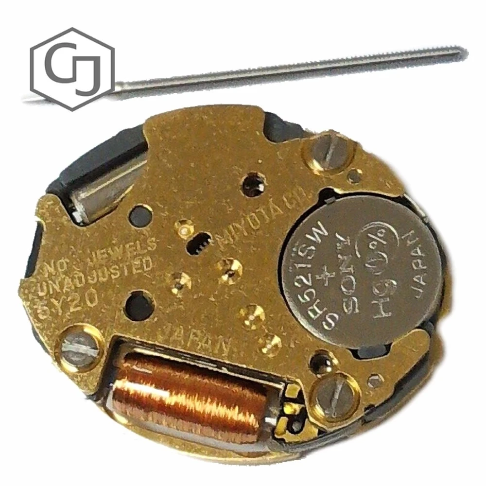 

MIYOTA 5Y20 Genuine Quartz Watch Movement 5-1/2 2 Hands Movement(00E 10A 10G)