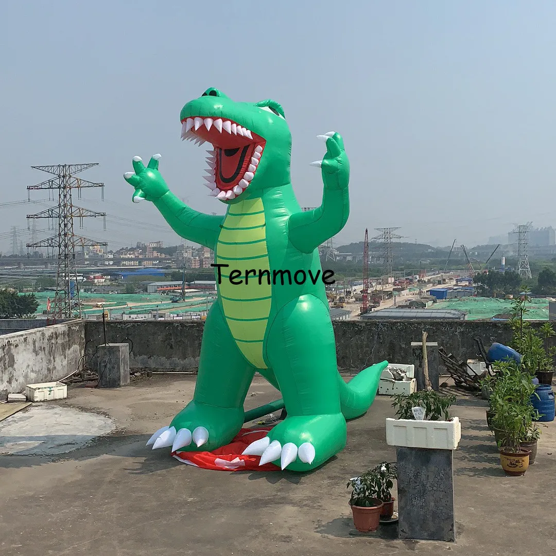 

Promotion Advertising Giant Inflatable Dinosaur Cartoon replica Models,outdoor inflatable standing dinosaur for sale