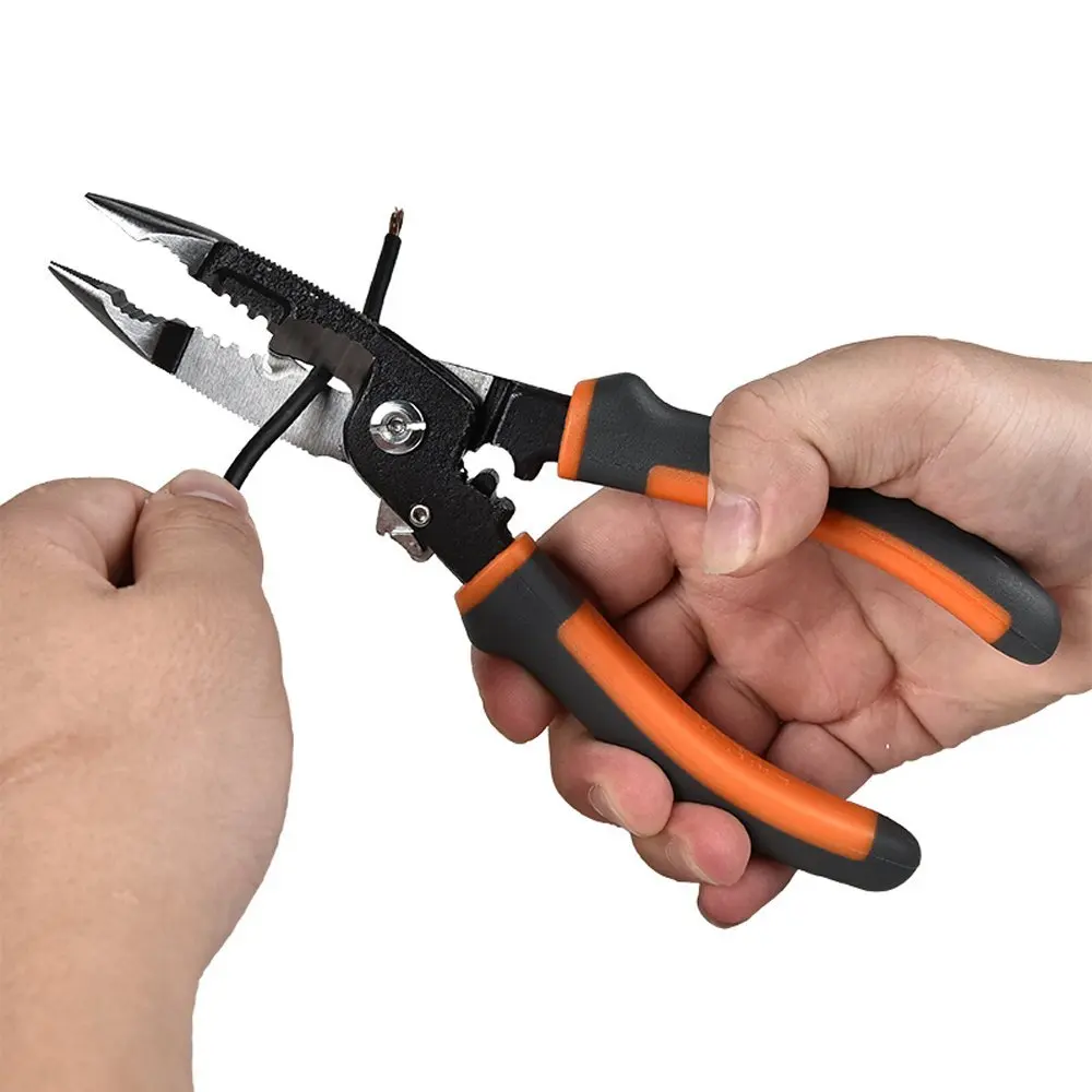 Sheffield Tang Multifunctionele Tool 5 In1 Elektricien Punttang Draad Strippen Cutter Krimptang S035057