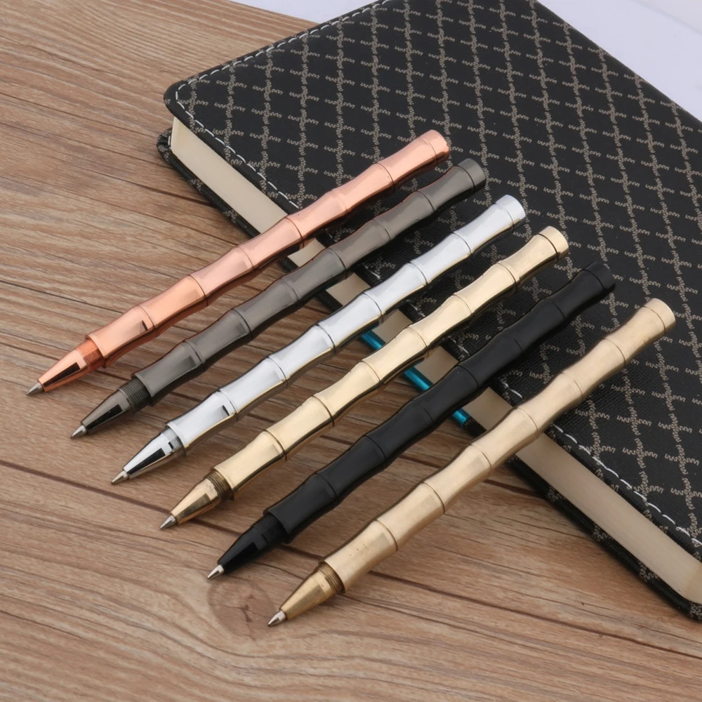 classic Trim Rollerball Pen Detachable Bamboo brass GOLDEN ROSE SILVER Gun black Stationery Office school supplies Writing