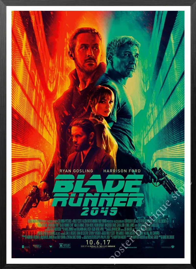 New Movie Blade Runner 2049 Retro Poster Prints High Quality Wall Stickers For Living Room Home Decoration wall sticker