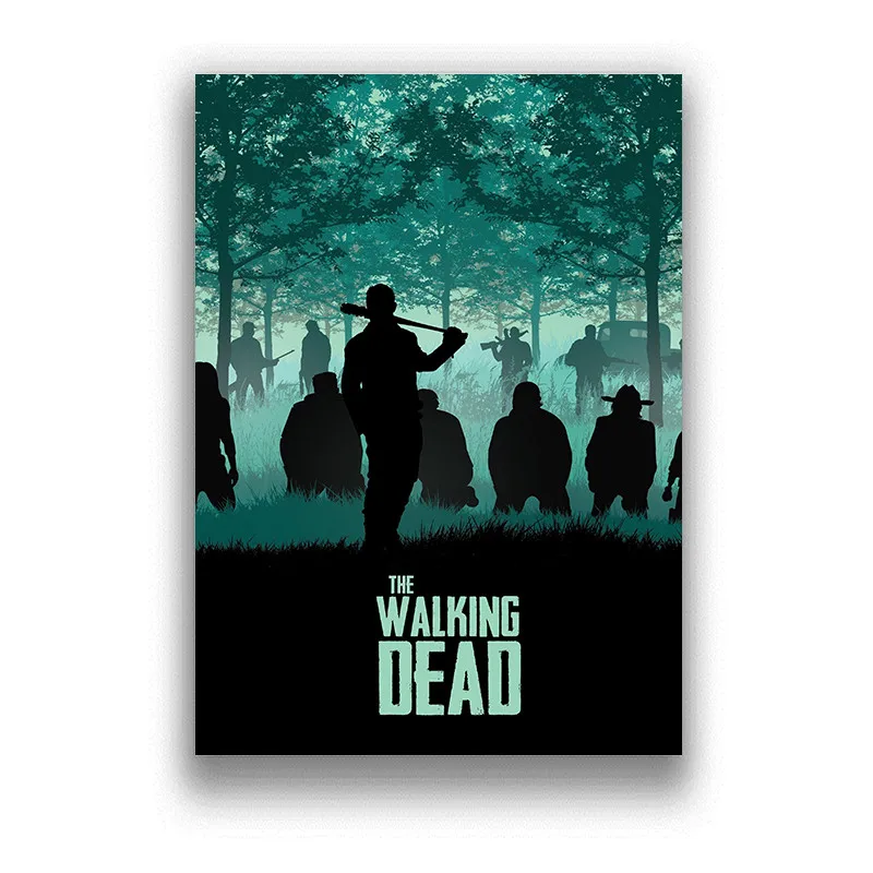 The Walking Dead White Coated Paper Wall Posters Prints Home Room Art Painitng Wall sticker