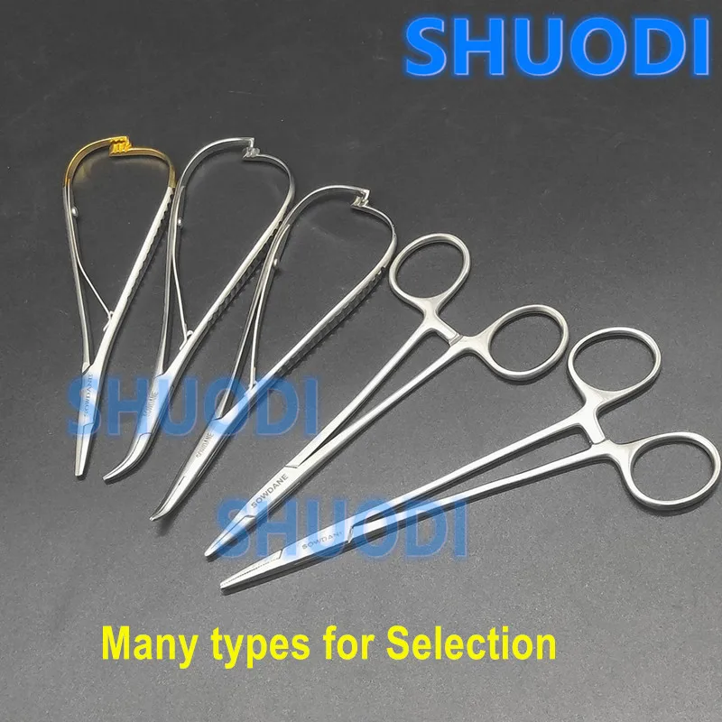 Dental Orthodontic Needle Holder Mathieu Needle Holder Mosquito Tweezer Dental Surgical Forcep Extra fine beak