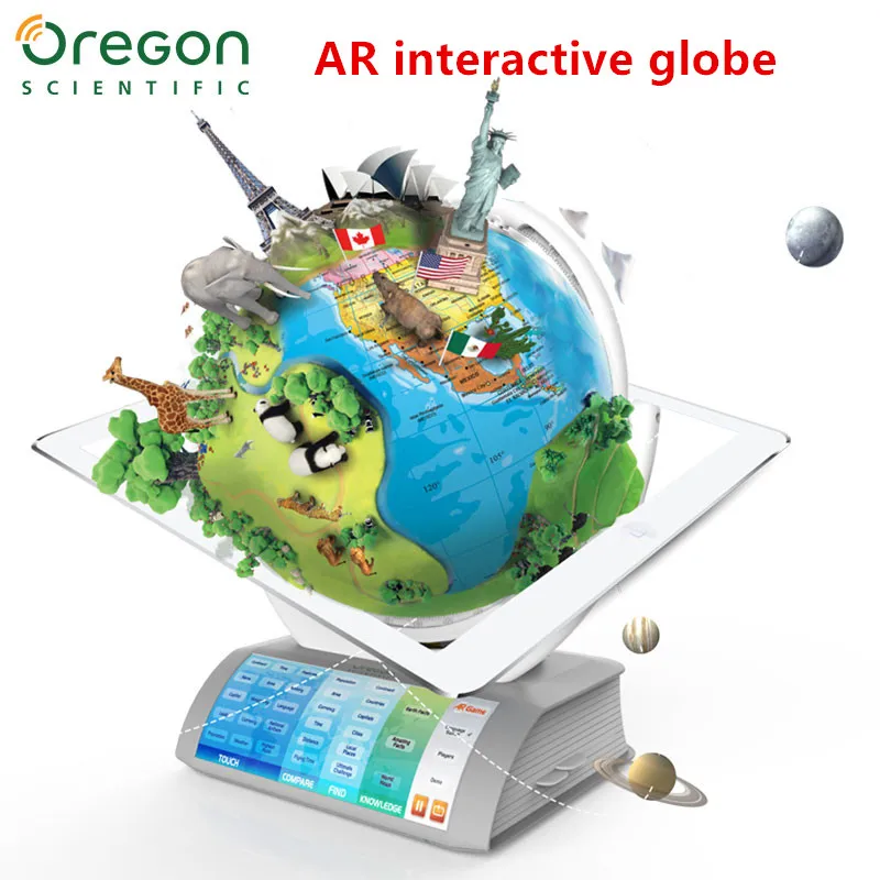 

AR intelligent globe Interactive intelligent voice point reading learning 3D effects Chinese English French Italian languages