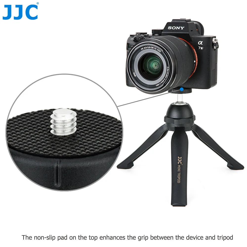 JJC Mini Tripod for Camera Vlog Travel Selfie Stick Handle Grip for Canon G7X Mark III EOS M50 M6 Mark II EOS RP Leica D-LUX 7 view 4