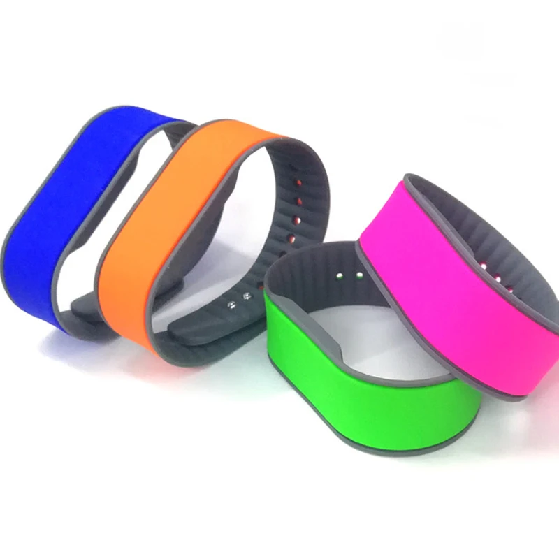 Waterproof Wristband 13.56MHZ RFID ISO14443A F08 Wristband MF Classic 1K S50 Silicone Bracelet New Design