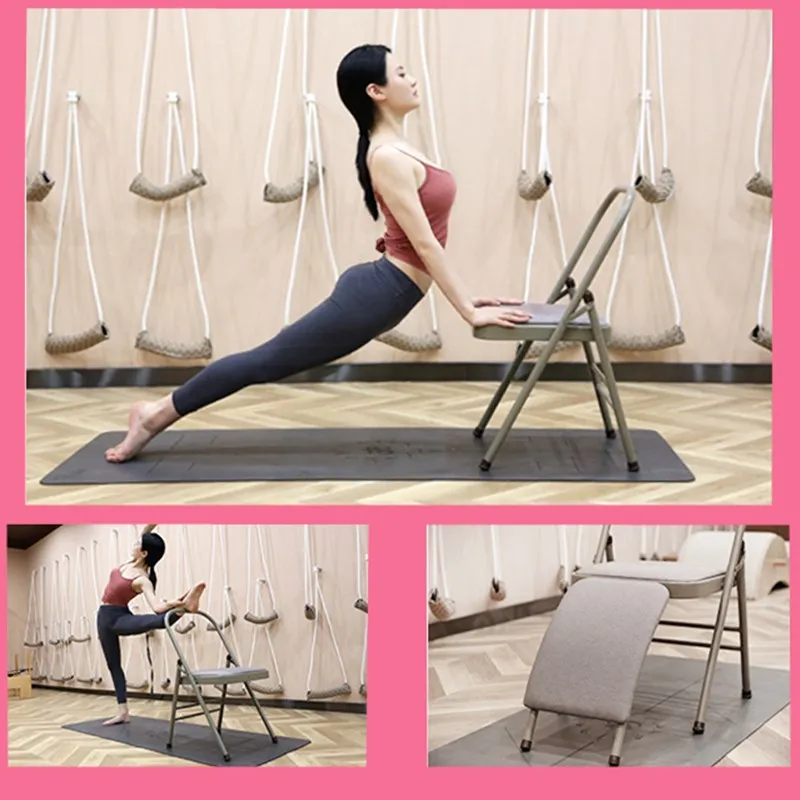 

Толстое складное кресло для йоги, фитнес, домашний баланс, инструмент для подставки на руках, профессиональное вспомогательное тренировочное кресло для йоги для поясничной поддержки спины