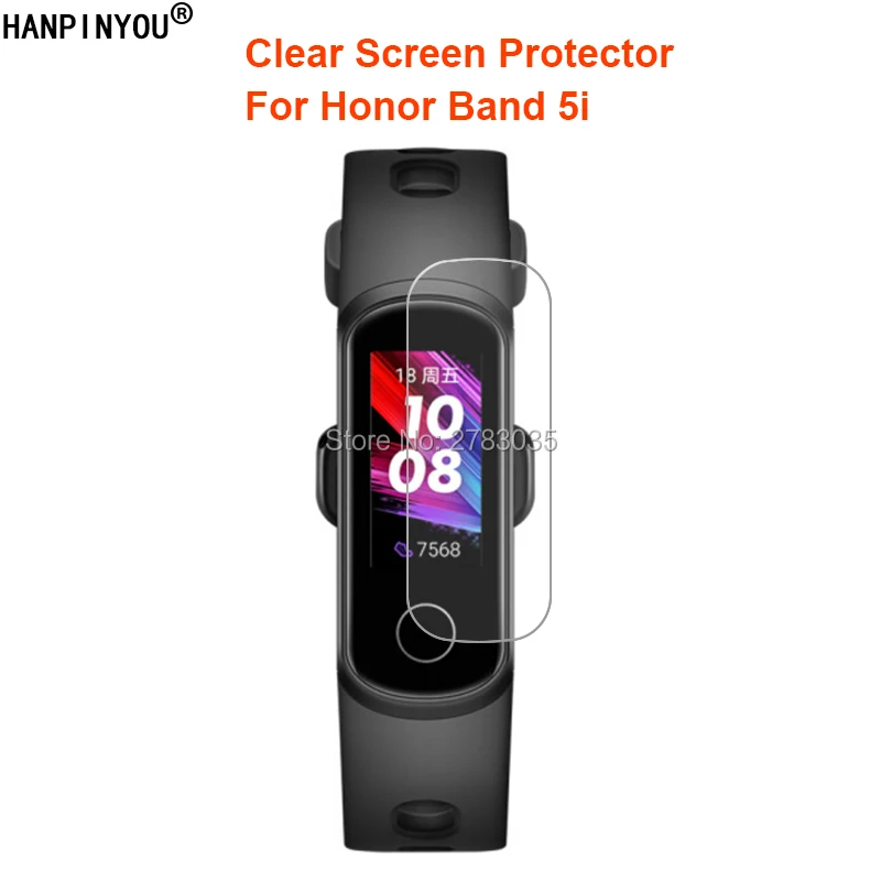 For Huawei Honor Band 5i Wristband Smart Bracelet Clear Glossy Screen Protector Protective Film Guard(Not Tempered Glass)