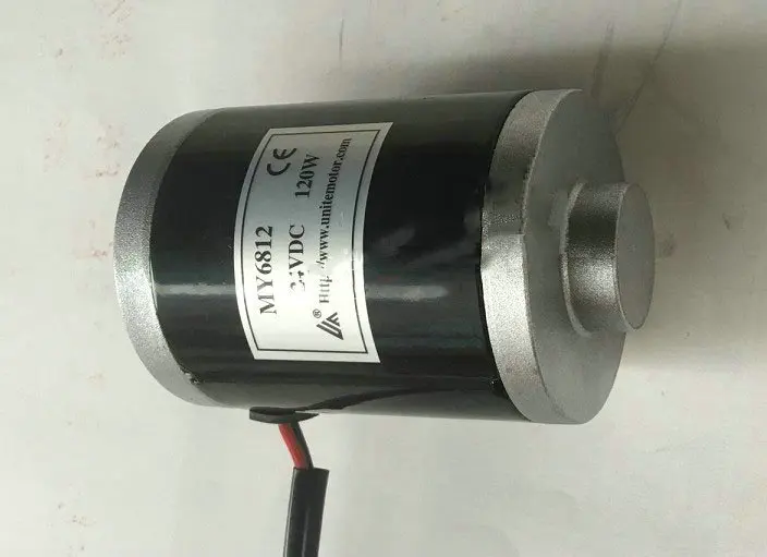 DC12V/24V 80 W/100 W/120 W 2800rpm MY6812 แม่เหล็กถาวรขนาดเล็กแปรงคาร์บอนมอเตอร์ไฟฟ้าสกู๊ตเตอร์/อุปกรณ์ DIY