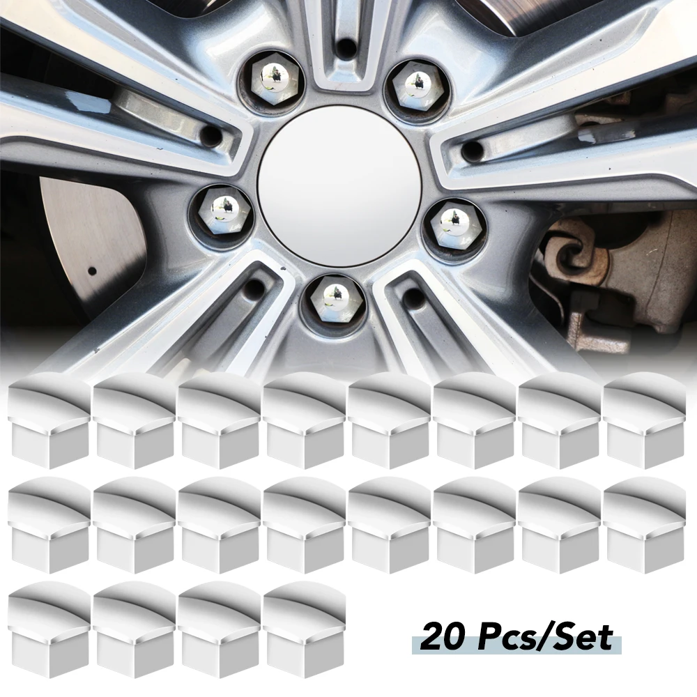 20Pcs 17mm Car Wheel Nut Caps Auto Hub Screw Cover for mercedes benz w204 w124 w210 w140 w203 W211 W221 W220 W163 w205