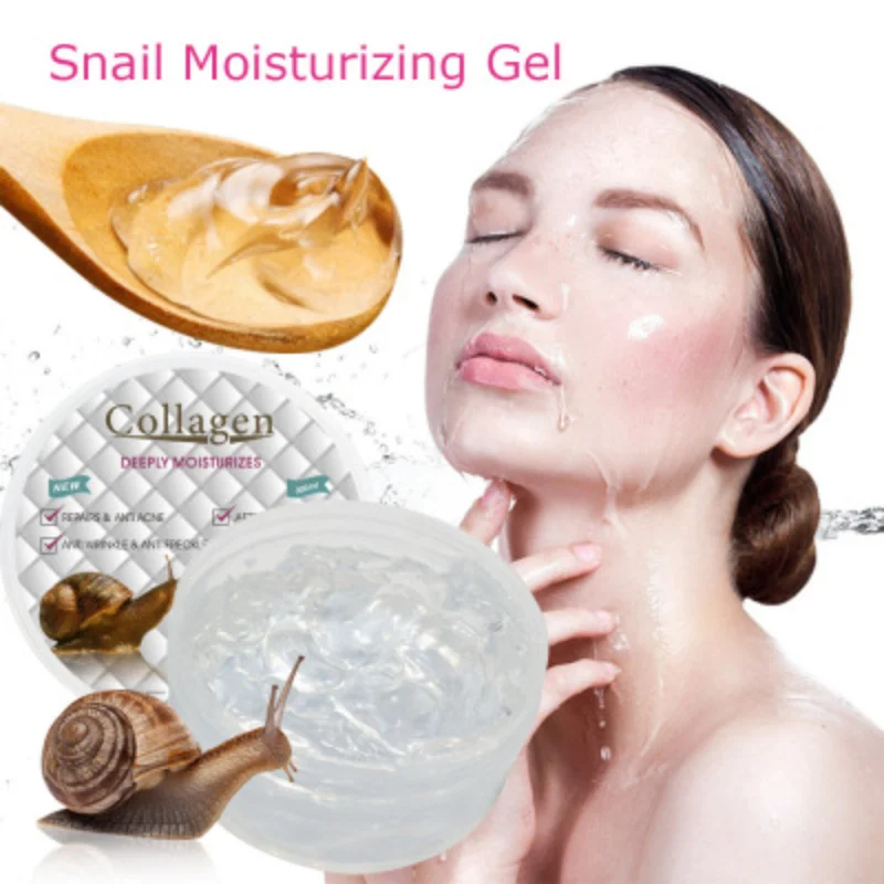 Face Cream Gel Moisturizing Whitening Locking Moisture Nourishing Repair Anti-Aging Snail Essence Collagen Skin Care 300ml