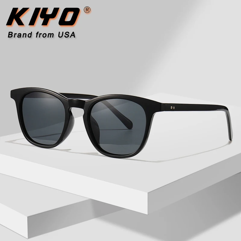 KIYO Brand 2020 New Women Men Round Polarized Sunglasses PC Fashion Sun Glasses High Quality UV400 Driving Eyewear 3878