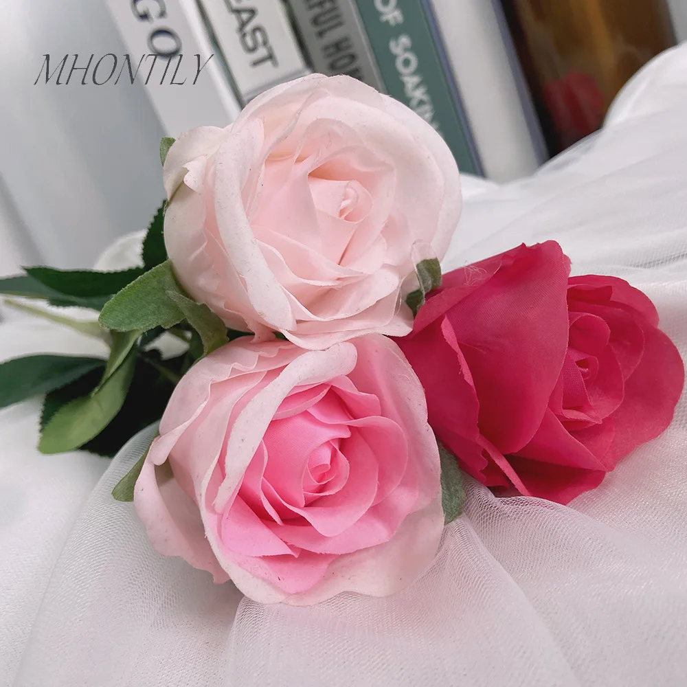 

Artificial Latex Flowers for Home Garden Decoration, Fake Roses, Fake Roses, Real Touch, Wedding Bouquets, 10 PCs/Lot