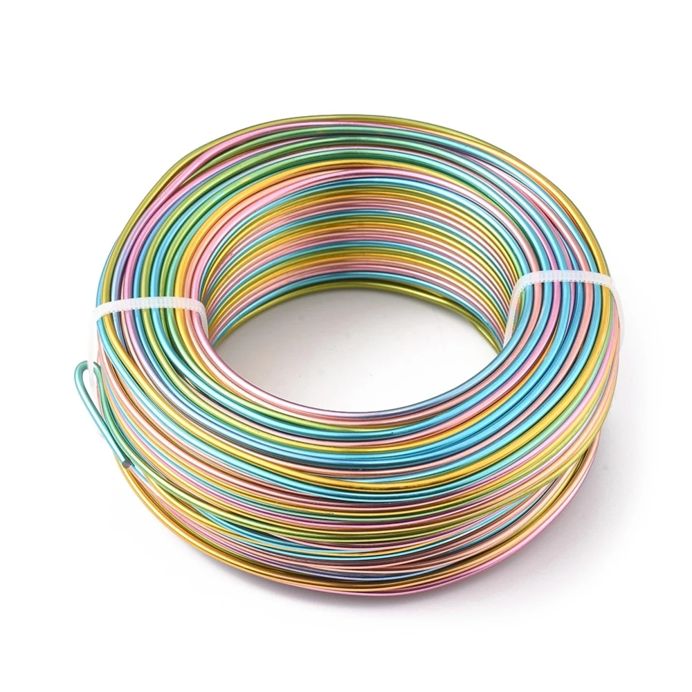 about 55m/roll Colorful Aluminum Wire 1mm 1.5mm 2mm Jewelry Findings for Jewelry DIY Crafts Making Accessories