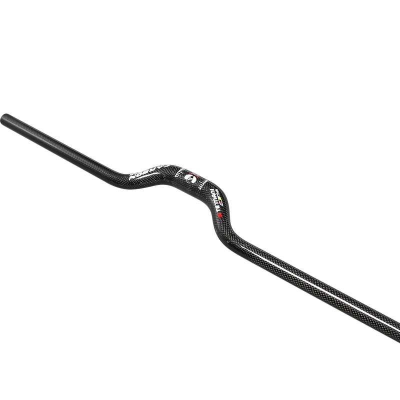 New TEMANI Mountain Folded bike 3K full carbon fibre bicycle Handlebars U shape 55mm rise MTB 25.4/31.8x420-740mm