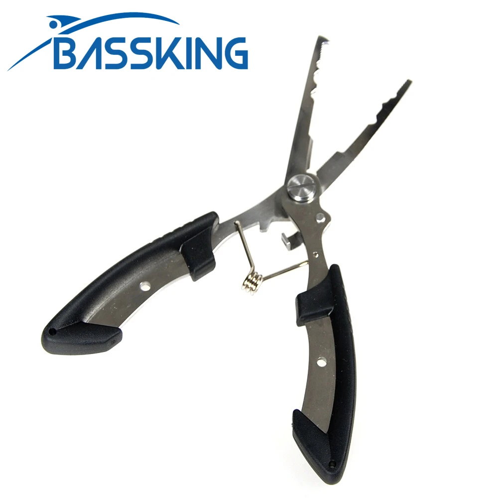 BASSKING Fishing Pliers Stainless Steel 16cm 3Colors Multifunctional Fishing Line Cut Tackle Tools Fishing Pliers Scissors Pesca